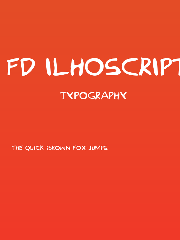 FD Ilhoscript Poster