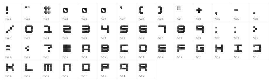 FD Spank Character Map