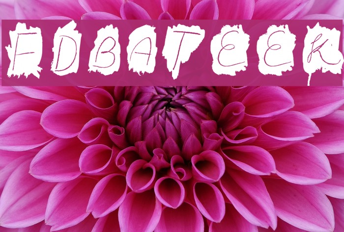 FDBateek Font examples