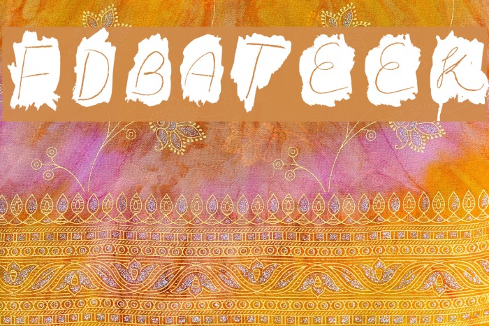 FDBateek Font examples