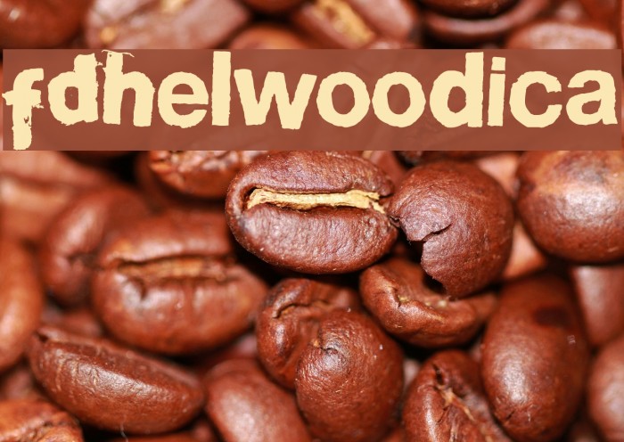 FDHelwoodica Font examples