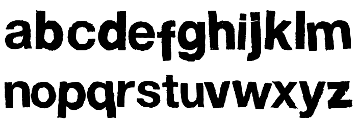 FDHelwoodica Font LOWERCASE