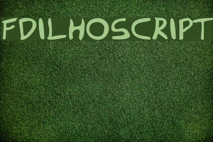FDIlhoscript Font examples