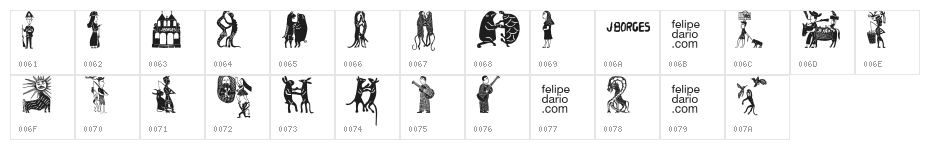 FDJBorges Character Map