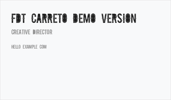 FDT_CARRETO_DEMO_VERSION Business Card
