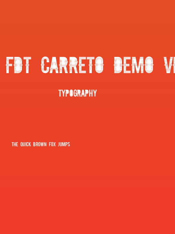 FDT_CARRETO_DEMO_VERSION Poster