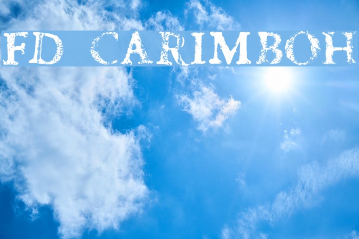 fd carimboh Font examples