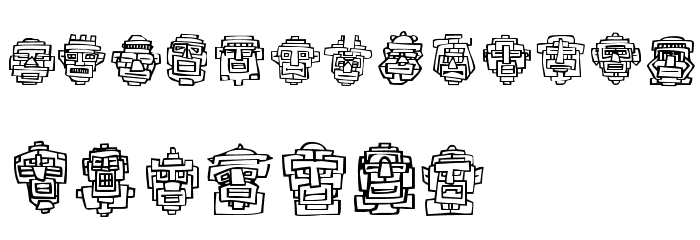 FE-20Faces Font LOWERCASE
