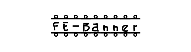 FE-Banner  フリーフォントのダウンロード