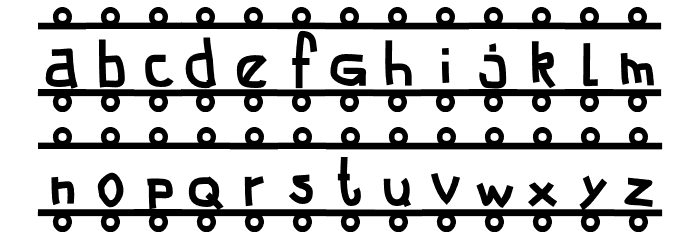 FE-Banner Font LOWERCASE