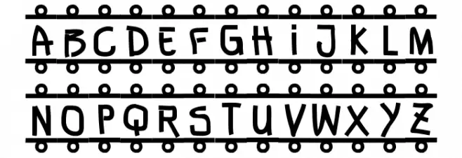 FE-Banner Font Litere mari