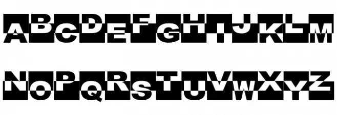 FE-BlackBox Schriftart Groß