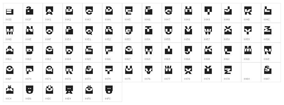FE-BlackBox Character Map