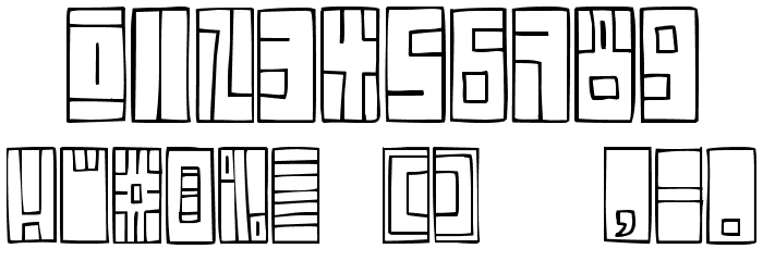 FE-BoxFont Font OTHER CHARS