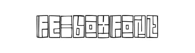 FE-BoxFont  les polices de caractères gratuit tlcharger