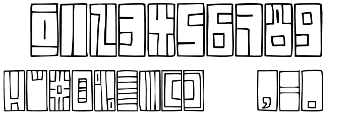 FE-BoxFont Font OTHER CHARS