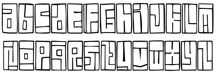 FE-BoxFont Font LOWERCASE