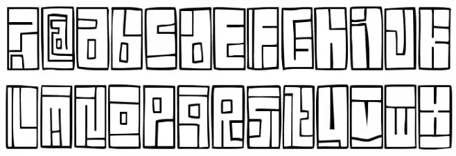 FE-BoxFont Fonte MAIÚSCULAS