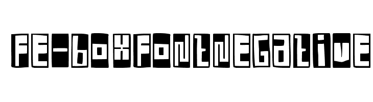 FE-BoxFontNegative  font caratteri gratis
