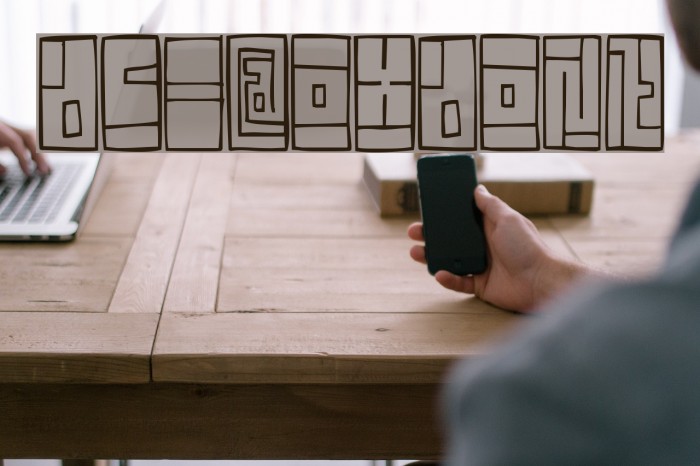 FE-BoxFont Font examples