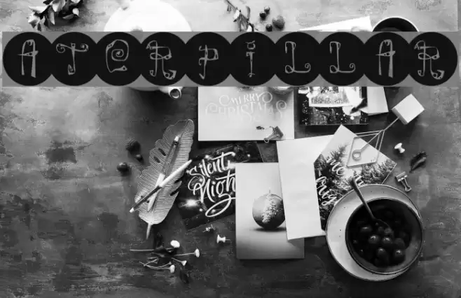 FE-Caterpillar Font examples