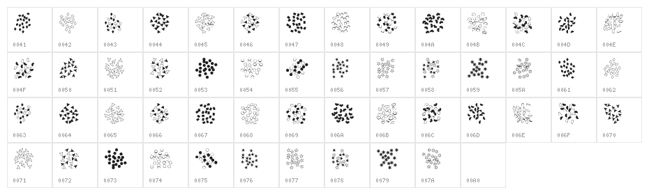 FE-Confetti Character Map