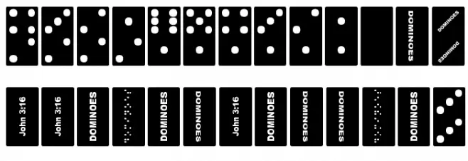 FE-Dominoes फ़ॉन्ट अपरकेस