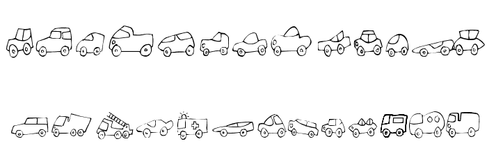 FE-FantastiqueCars Font LOWERCASE