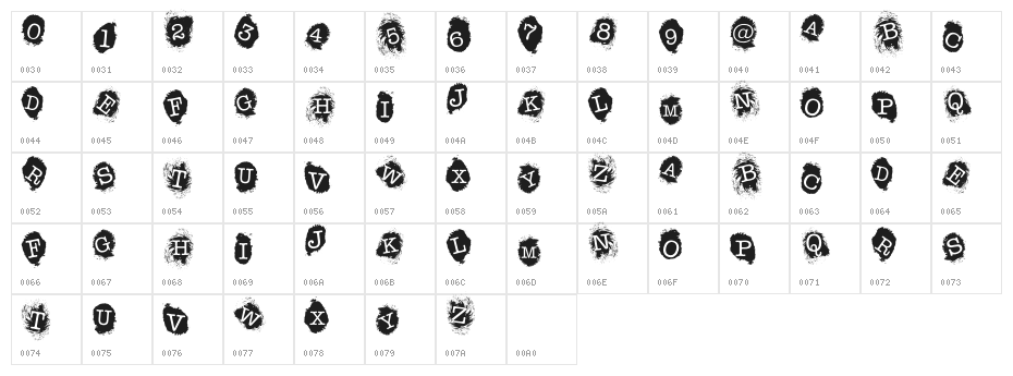 FE-FingerprintsInside Character Map