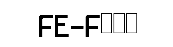 FE-Font  font caratteri gratis