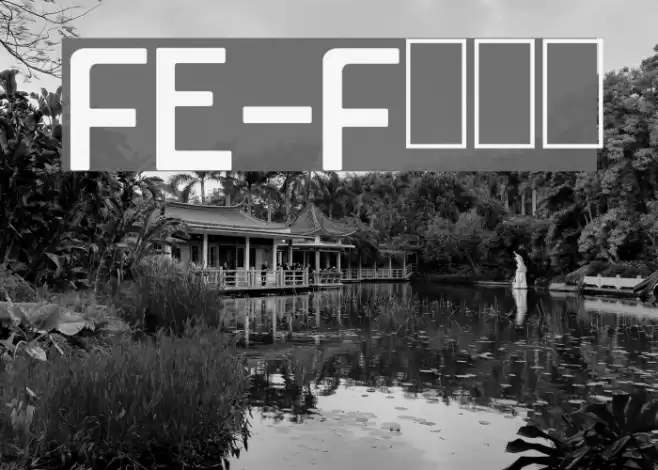 FE-Font Font examples