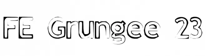 FE Grungee 23  免费字体下载