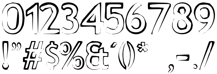 FE Grungee 23 Font OTHER CHARS