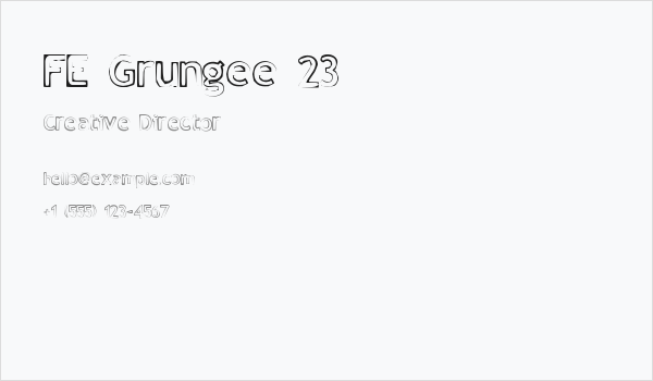 FE Grungee 23 Business Card