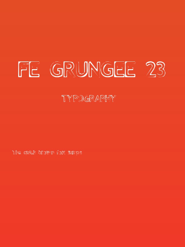 FE Grungee 23 Poster