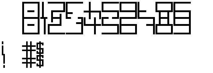 FE-Headlong Font OTHER CHARS