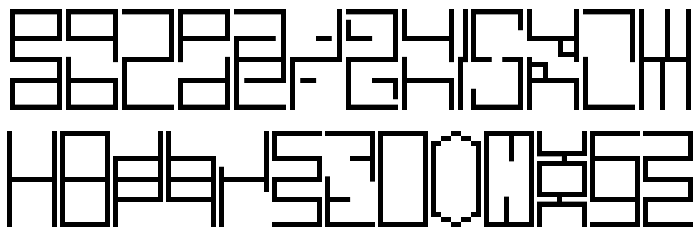 FE-Headlong Font LOWERCASE