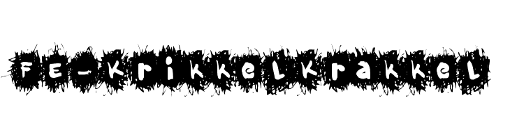 FE-KrikkelKrakkel  नि: शुल्क फ़ॉन्ट्स डाउनलोड