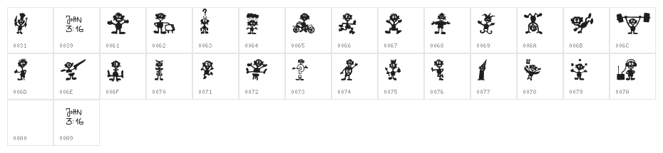 FE-LittleBigMan Character Map