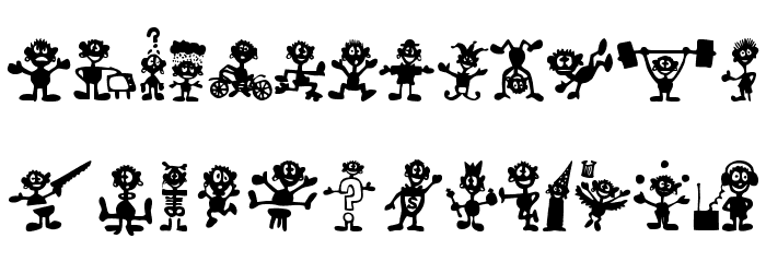 FE-LittleBigMan Font LOWERCASE