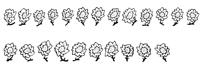 FE-Maja'sFlowers Font LOWERCASE