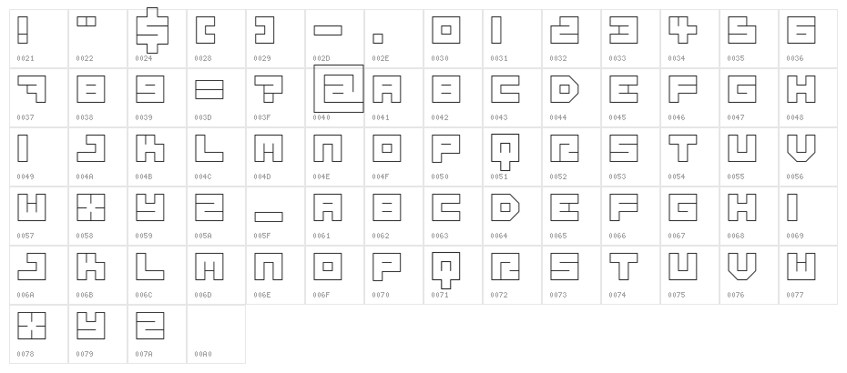 FE-MissEllen Character Map