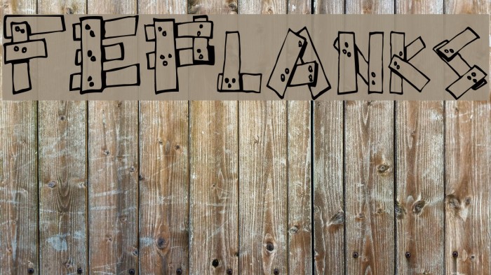 FE-Planks Font examples