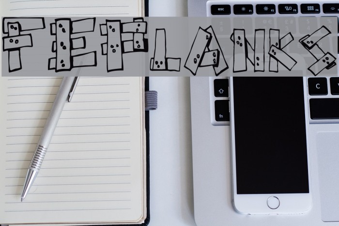 FE-Planks Font examples