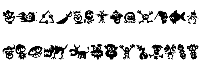 FE-SamsDingbatsNo.1 Font LOWERCASE