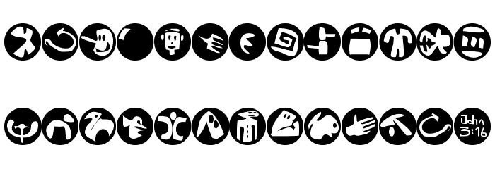 FE-Sam'sDingbatsNo.2 Font LOWERCASE