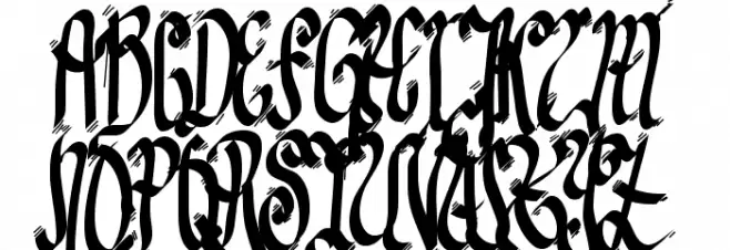 FE-SenselessStrokes Schriftart Groß
