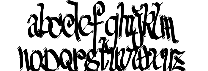 FE-SenselessStrokes Font LOWERCASE