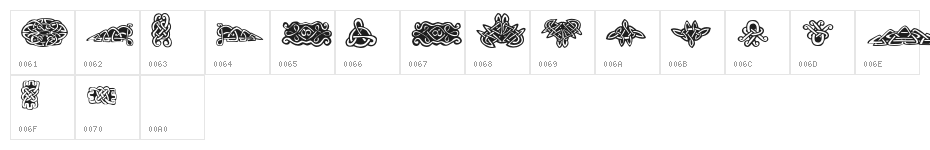 FE-TattooNo.1 Character Map