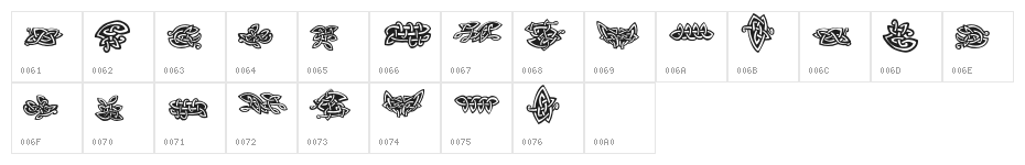 FE-TattooNo.2 Character Map